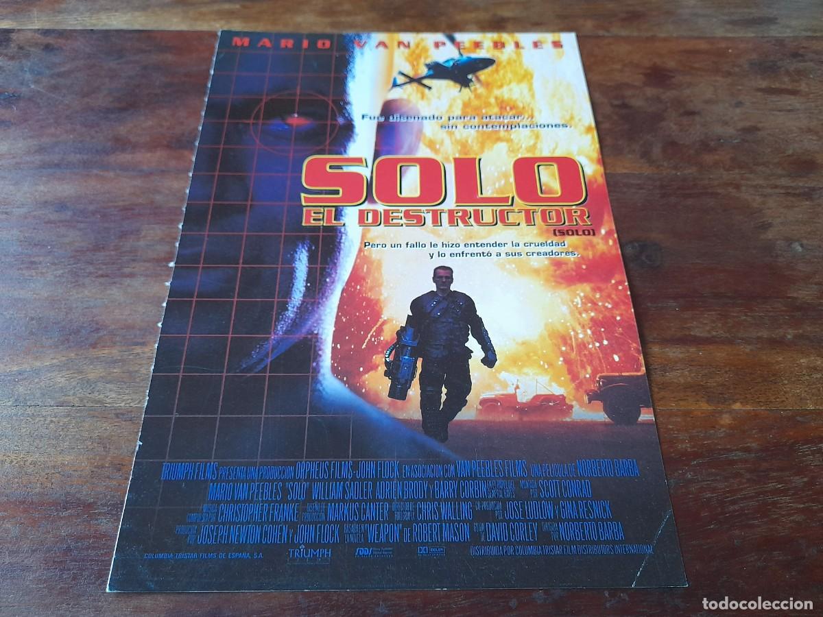 Cinema: Solo, el destructor - Mario Van Peebles, Barry Corbin, William Sadler - Guia original Columbia 1996