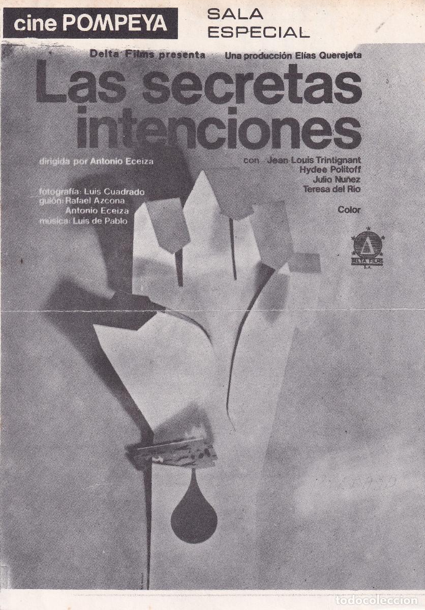 Cine: CINE POMPEYA LAS SECRETAS INTENCIONES