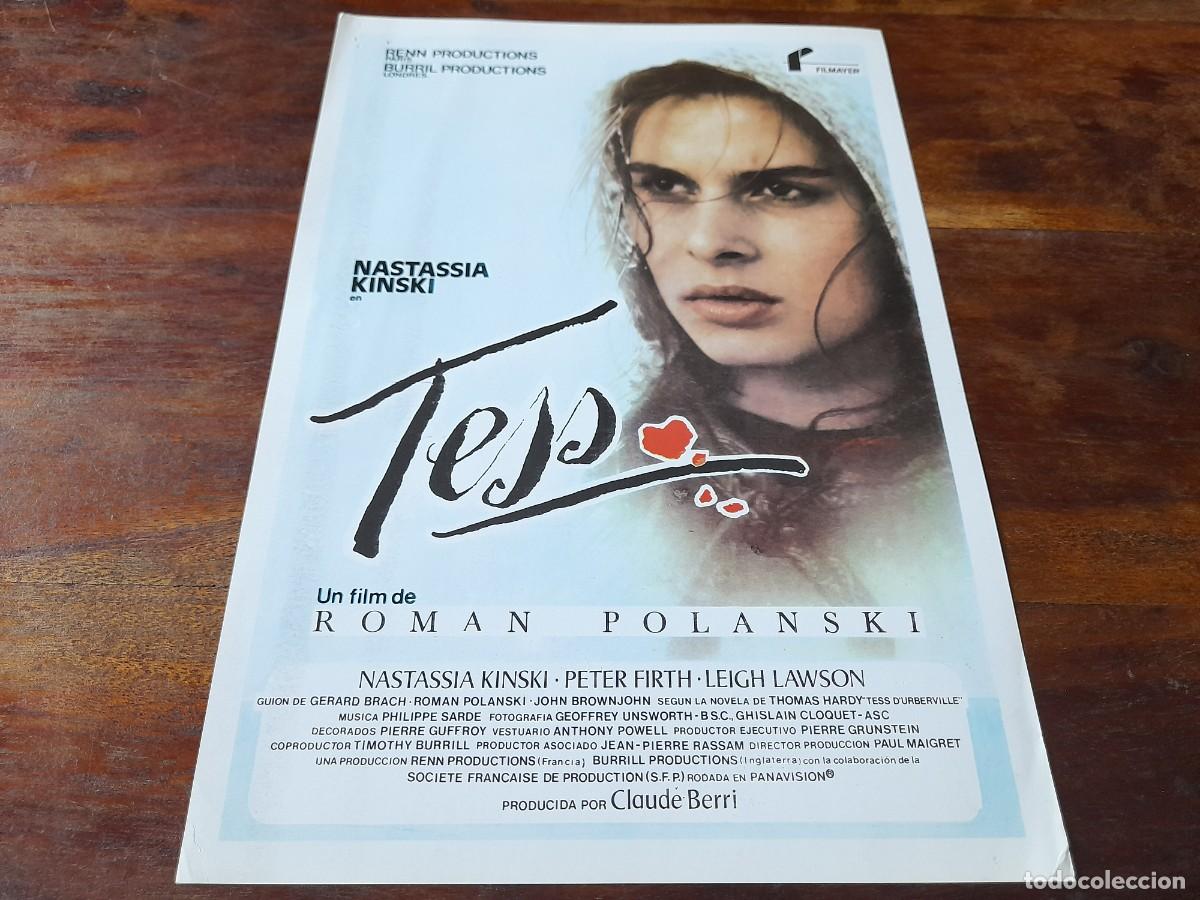 Cinema: Tess - Nastassja Kinski, Peter Firth, Roman Polanski - Gu&iacute;a original Filmayer 1980