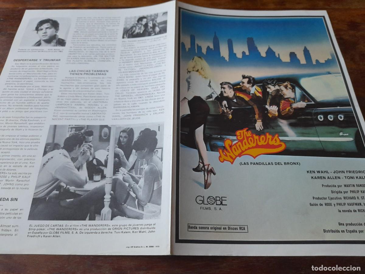 Cin&eacute;ma: The Wanderers - Ken Wahl, John Friedrich, Karen Allen - Gu&iacute;a original Globe 1979
