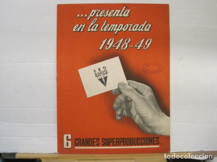 Cine: PROGRAMA PELICULAS - RKO FILMS - A&Ntilde;O 1948- 49 -CATALOGO-VER FOTOS-(V-23.924)