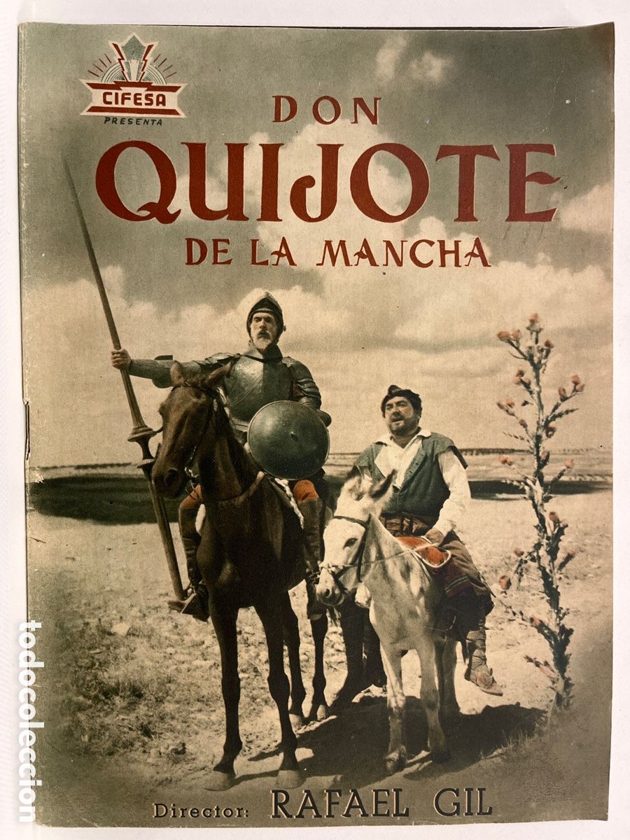 Cine: GUIA ORIGINAL-CIFESA-DON QUIJOTE DE LA MANCHA-RAFAEL GIL-RAFAEL RIVELLES-JUAN CALVO-SARA MONTIEL