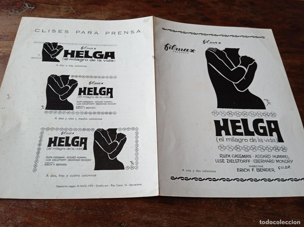 Cine: Helga, el milagro de la vida - Ruth Gassmann, Eberhard Mondry - Guia original Filmax 1975