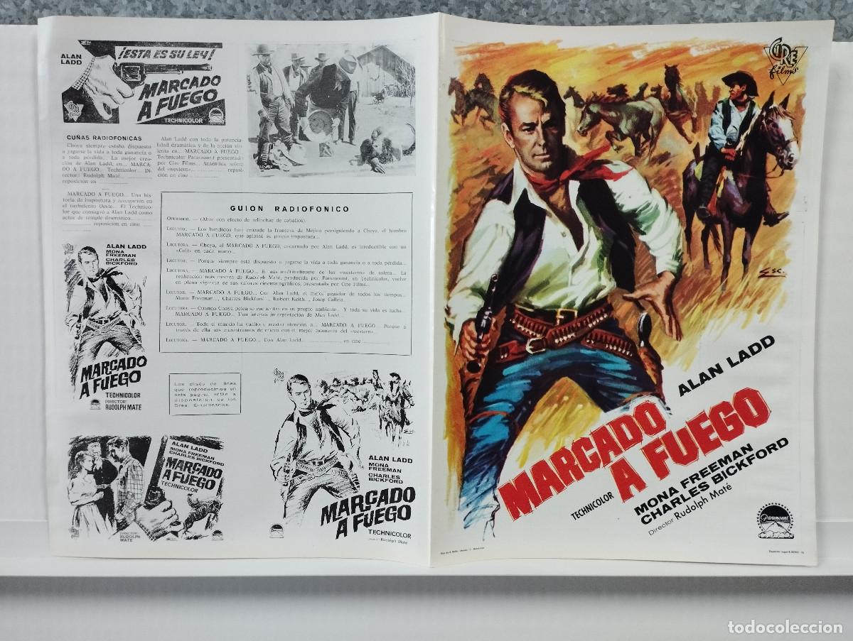 Kino: Marcado a fuego. Alan Ladd, Mona Freeman, Charles Bickford GUIA ORIGINAL DOBLE