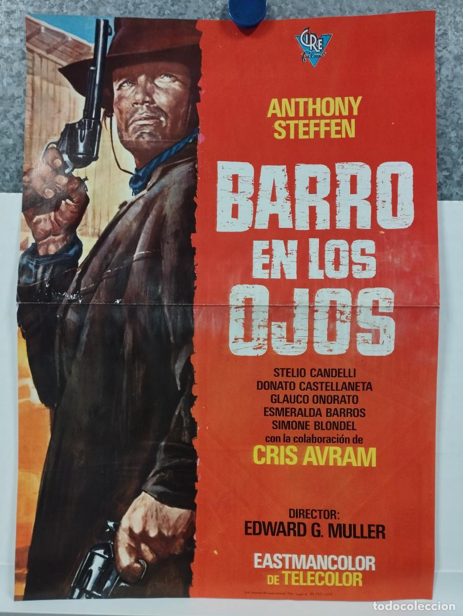 Cinema: Barro en los ojos. Anthony Steffen, Stelio Candelli, Glauco Onorato GUIA ORIGINAL DOBLE