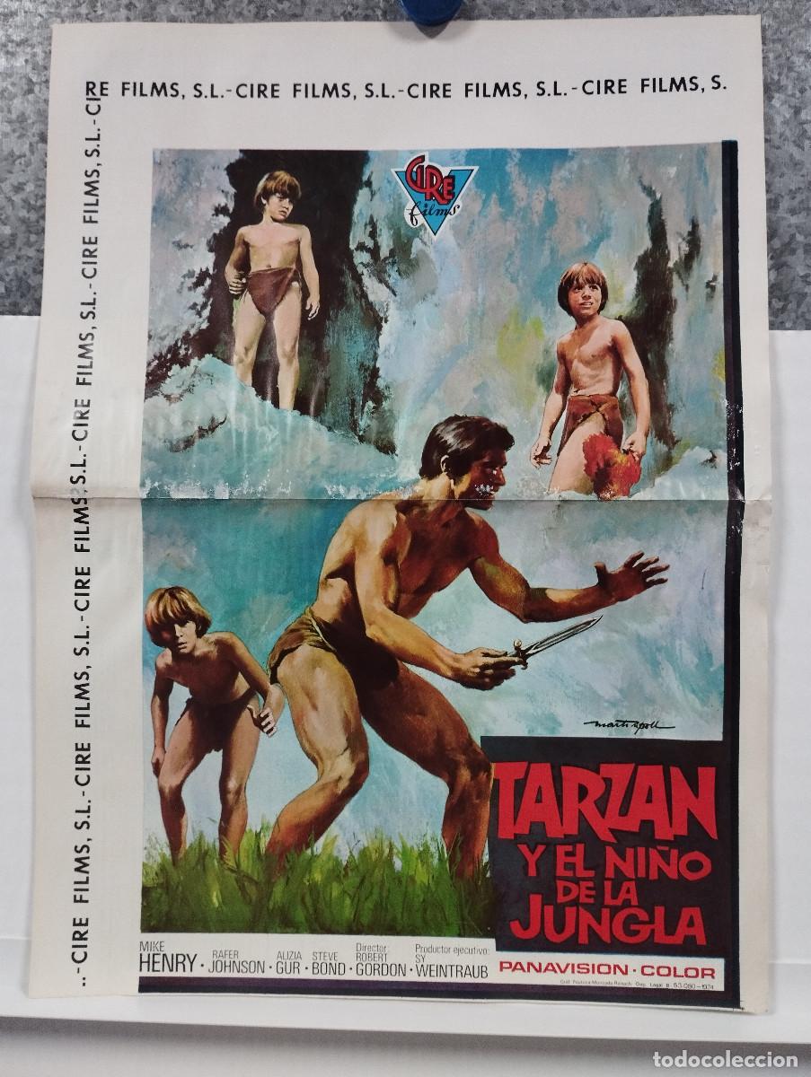 Kino: Tarz&aacute;n y el ni&ntilde;o de la jungla. Mike Henry, Rafer Johnson, Aliza Gur GUIA ORIGINAL DOBLE