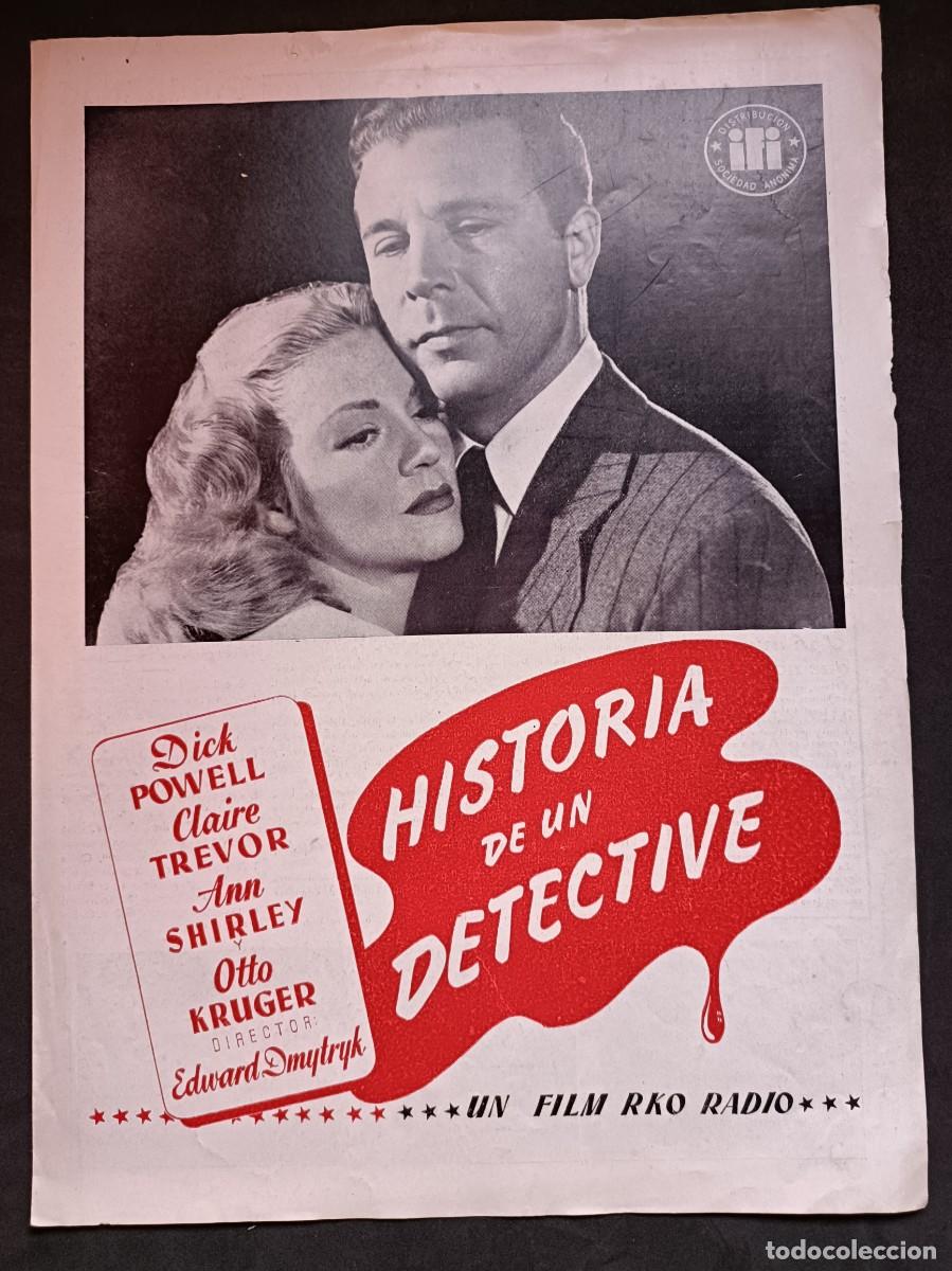 Cin&eacute;ma: HISTORIA DE UN DETECTIVE DICK POWELL CLAIRE TREVOR ANN SHIRLEY OTTO KRUGER G198