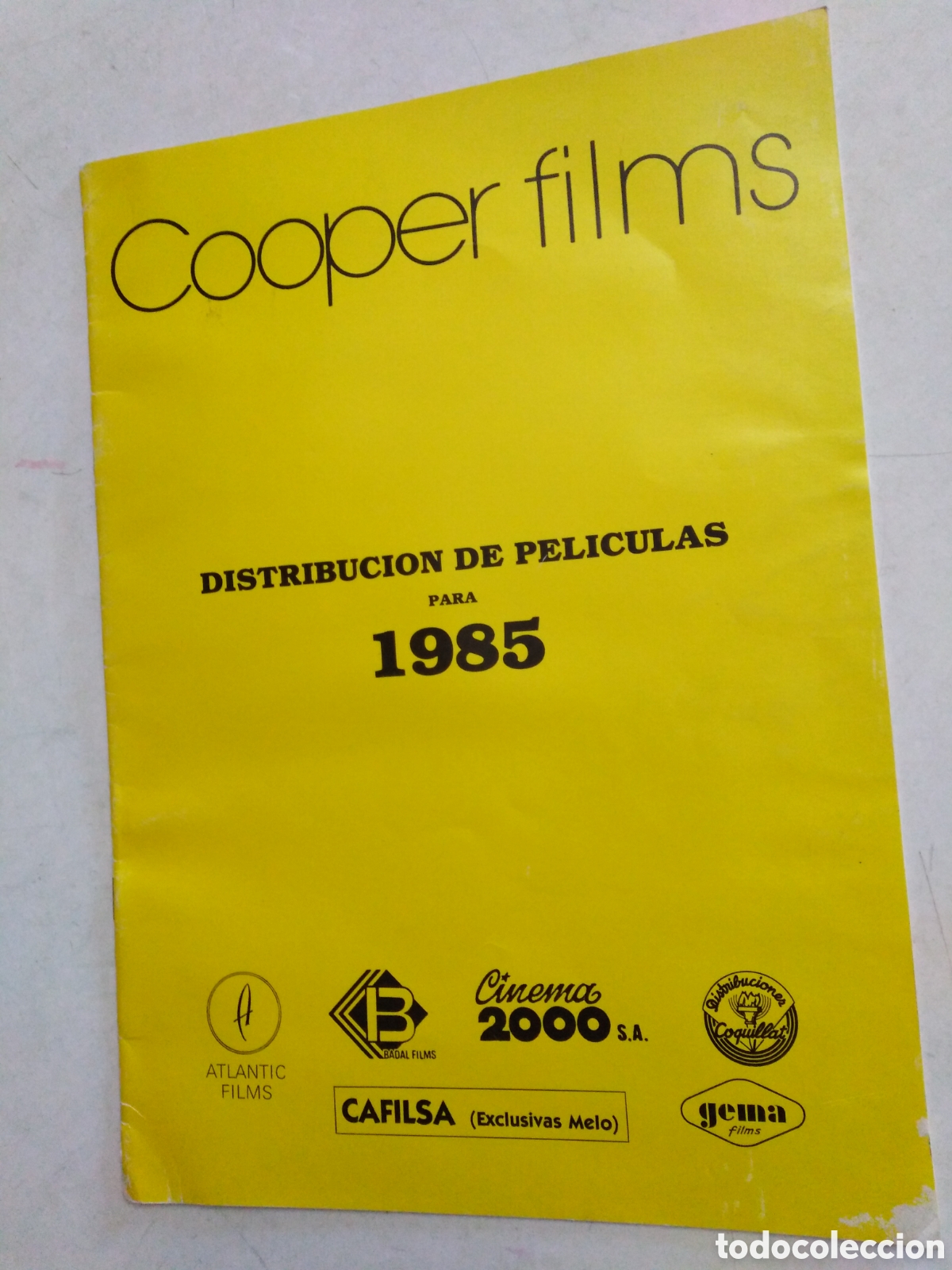 Cine: Cooper films ( distribuci&oacute;n de pel&iacute;culas para 1985 )