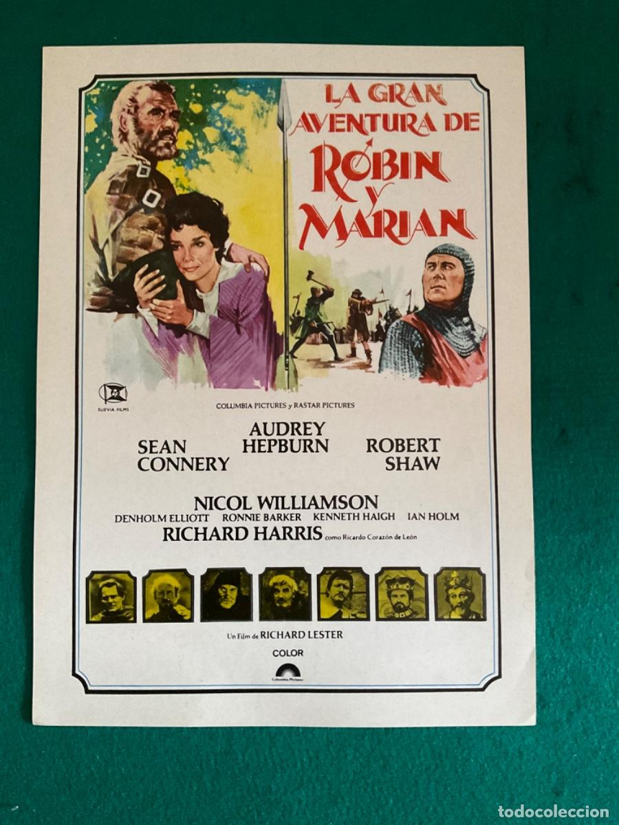 Cinema: La gran aventura de Robin y Marian.Gu&iacute;a publicitaria