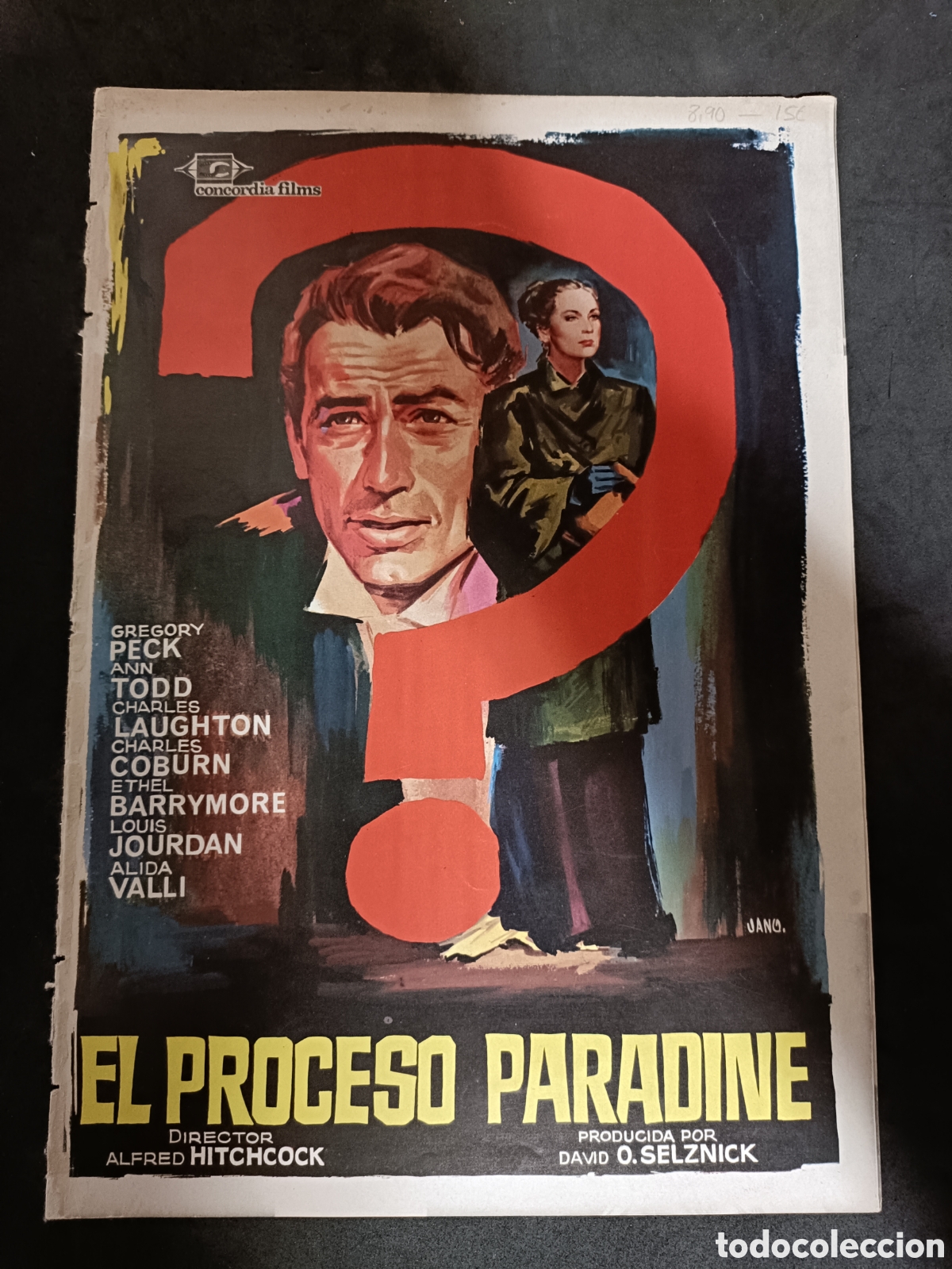 Kino: EL PROCESO PARADINE GUIA DE CINE ORIGINAL G466