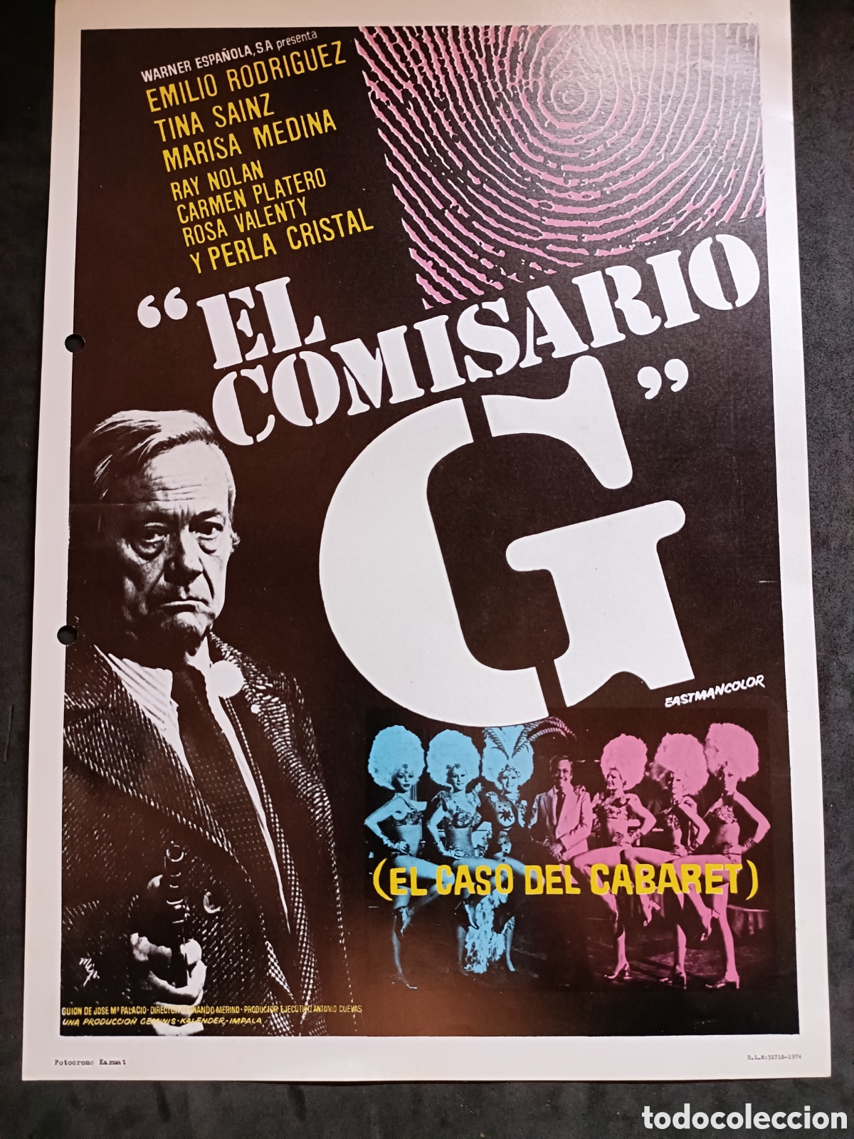 Cine: EL COMISARIO G GUIA DE CINE ORIGINAL G491