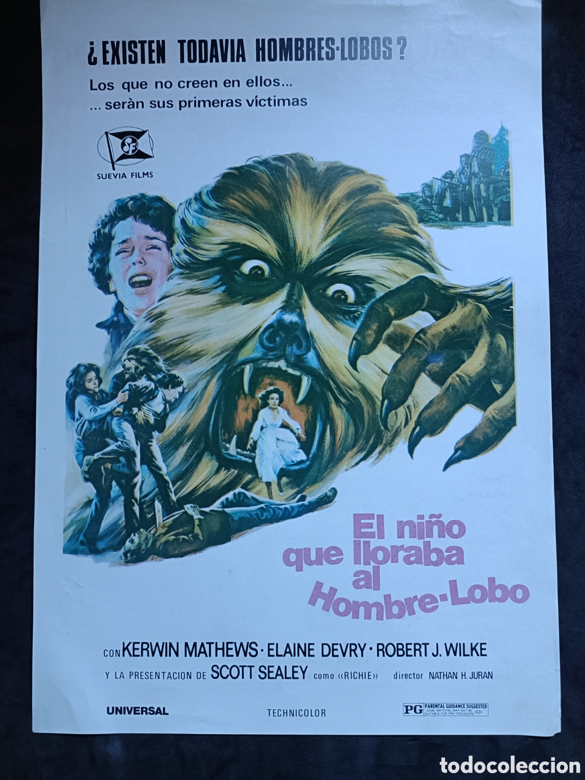 Cine: EL NI&Ntilde;O QUE LLORABA AL HOMBRE LOBO GUIA DE CINE ORIGINAL G505