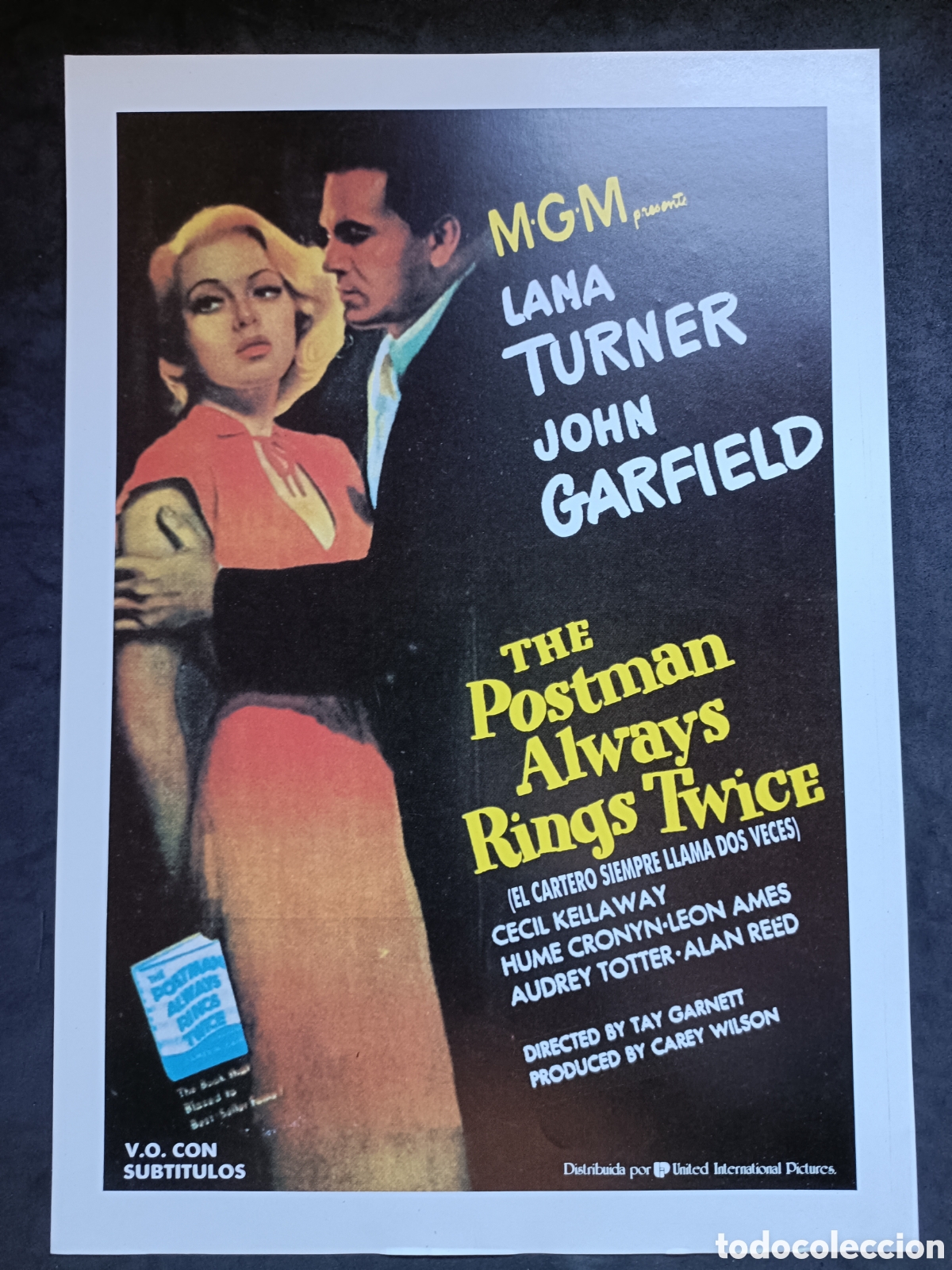 Cine: THE POSTMAN ALWAYS RINGS TWICE GUIA DE CINE ORIGINAL G511