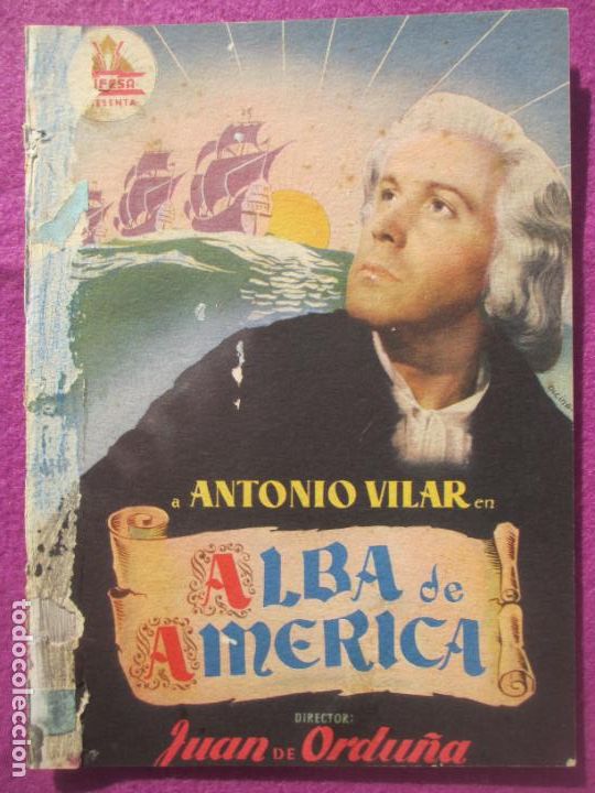 Cin&eacute;ma: GUIA PUBLICITARIA CINE ALBA DE AMERICA ANTONIO VILAR MERY MARTIN CIFESA G1759