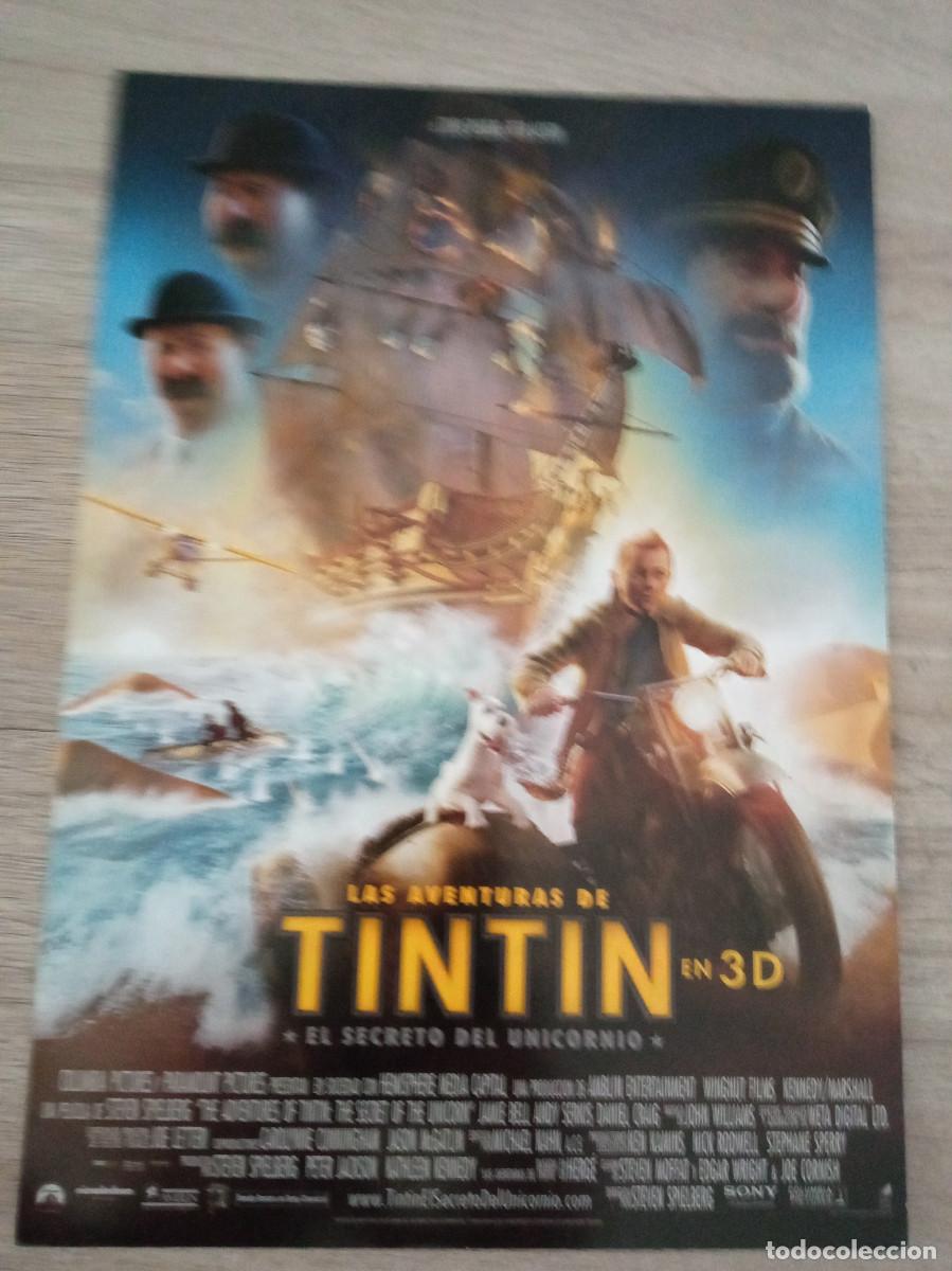 Cine: GUIA PUBLICITARIA DE LA PEL&Iacute;CULA LAS AVENTURAS DE TINTIN