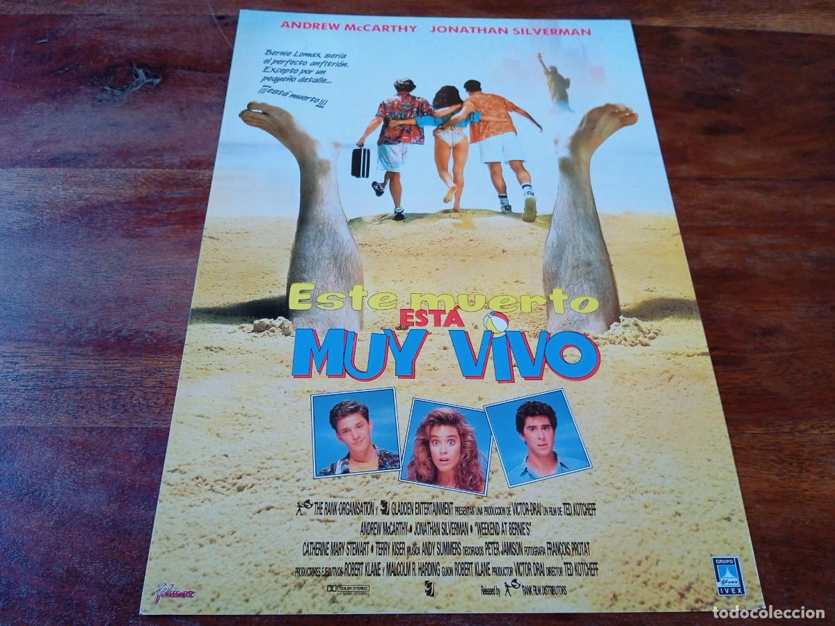 Cine: Este muerto est&aacute; muy vivo - Andrew McCarthy, Jonathan Silverman - Gu&iacute;a original Filmax 1989