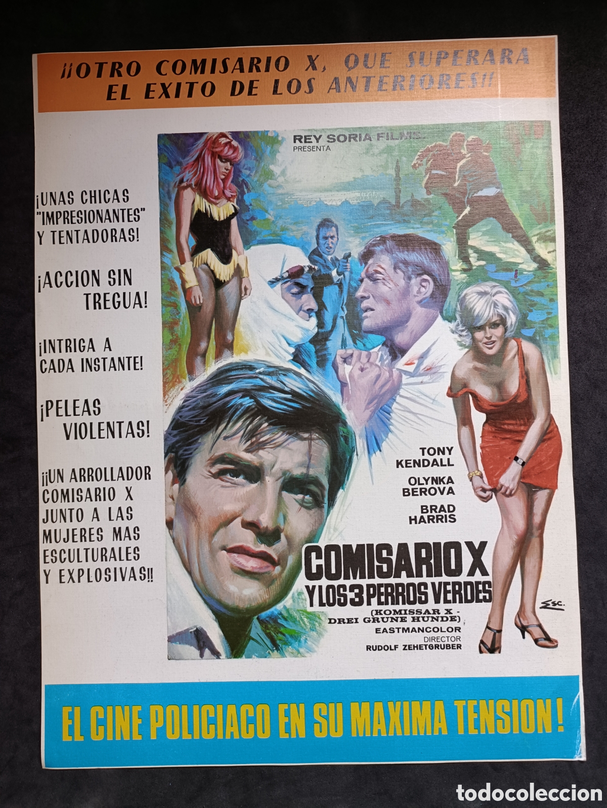 Kino: COMISARIO X Y LOS 3 PERROS VERDES , LANDRU GUIA DE CINE ORIGINAL CA5