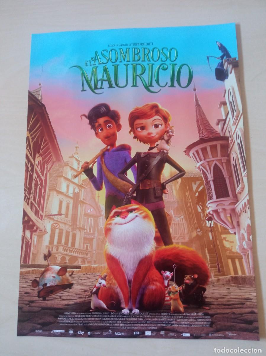 Cine: EL ASOMBROSO MAURICIO (GUIA SIMPLE ORIGINAL DE CINE) DIBUJOS ANIMADOS (PEDIDO MINIMO 5 E.)