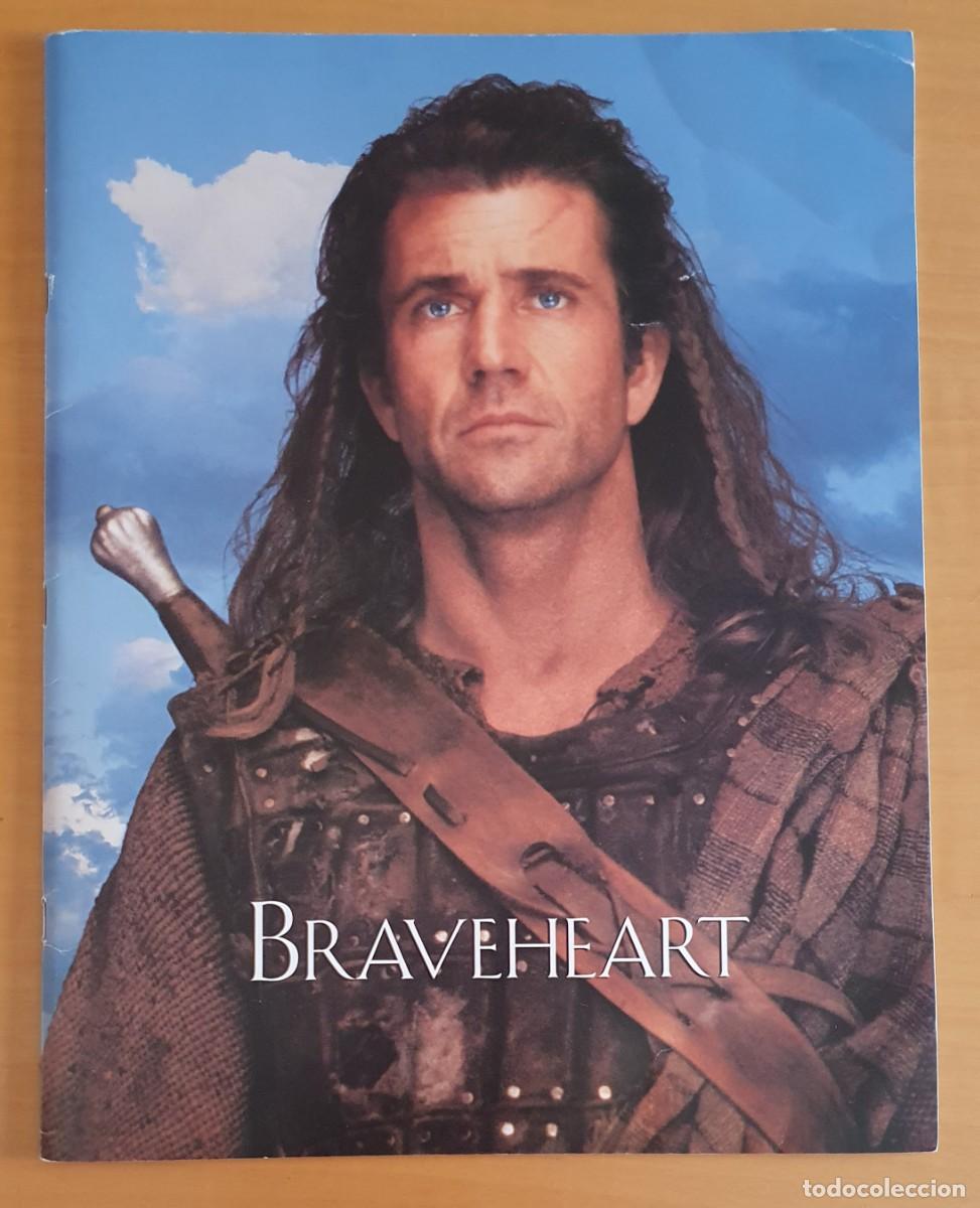 Cinema: Gu&iacute;a de lujo de BRAVEHEART (completa, incluida la hoja suelta con el texto) Mel Gibson