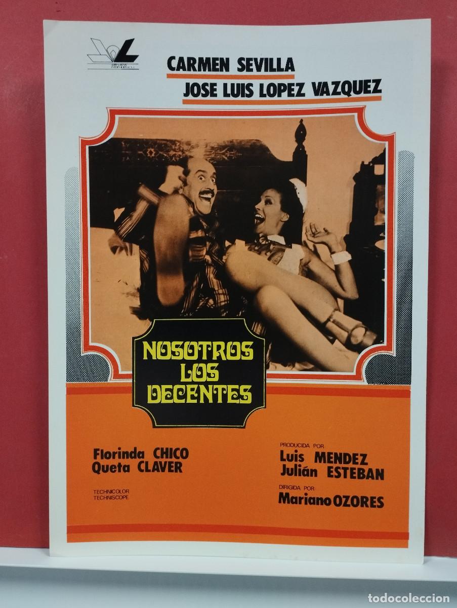 Cine: NOSOTROS LOS DECENTES. JOSE LUIS LOPEZ VAZQUEZ, CARMEN SEVILLA GUIA DE CINE SENCILLA