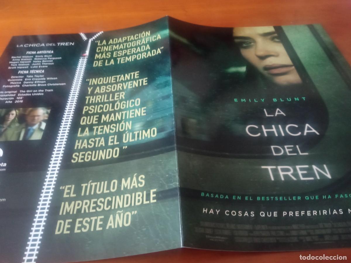 Cinema: LA CHICA DEL TREN (GUIA DOBLE ORIGINAL DE CINE) EMILY BLUNT (PEDIDO MINIMO 5 EUROS)