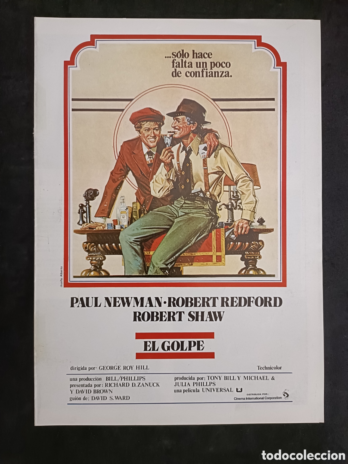 Cine: EL GOLPE PAUL NEWMAN ROBERT REFORD GU&Iacute;A DE CINE ORIGINAL CA27