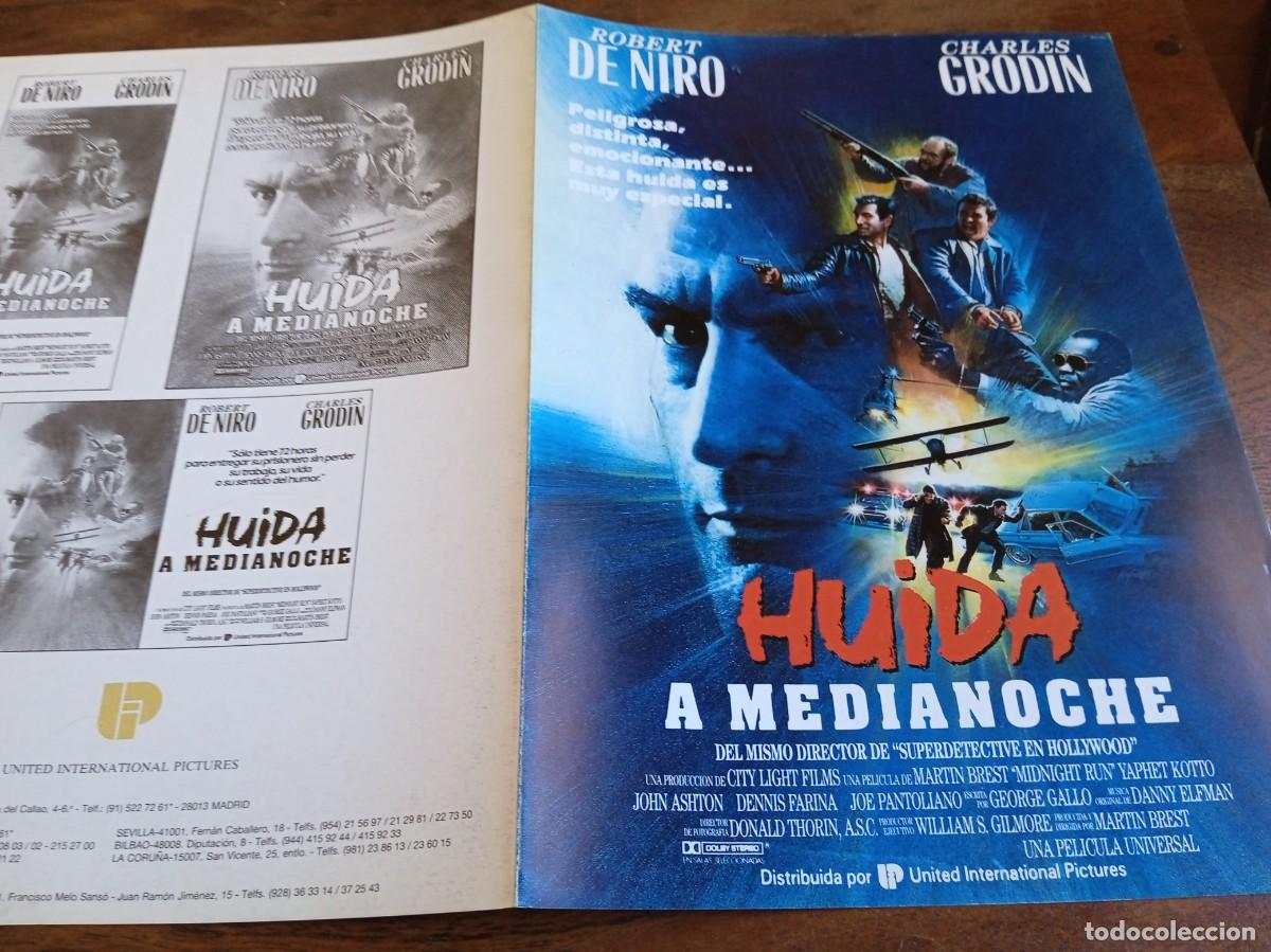 Cine: Huida a medianoche - Robert De Niro, Charles Grodin, Yaphet Kotto - Gu&iacute;a original U.I.P 1988