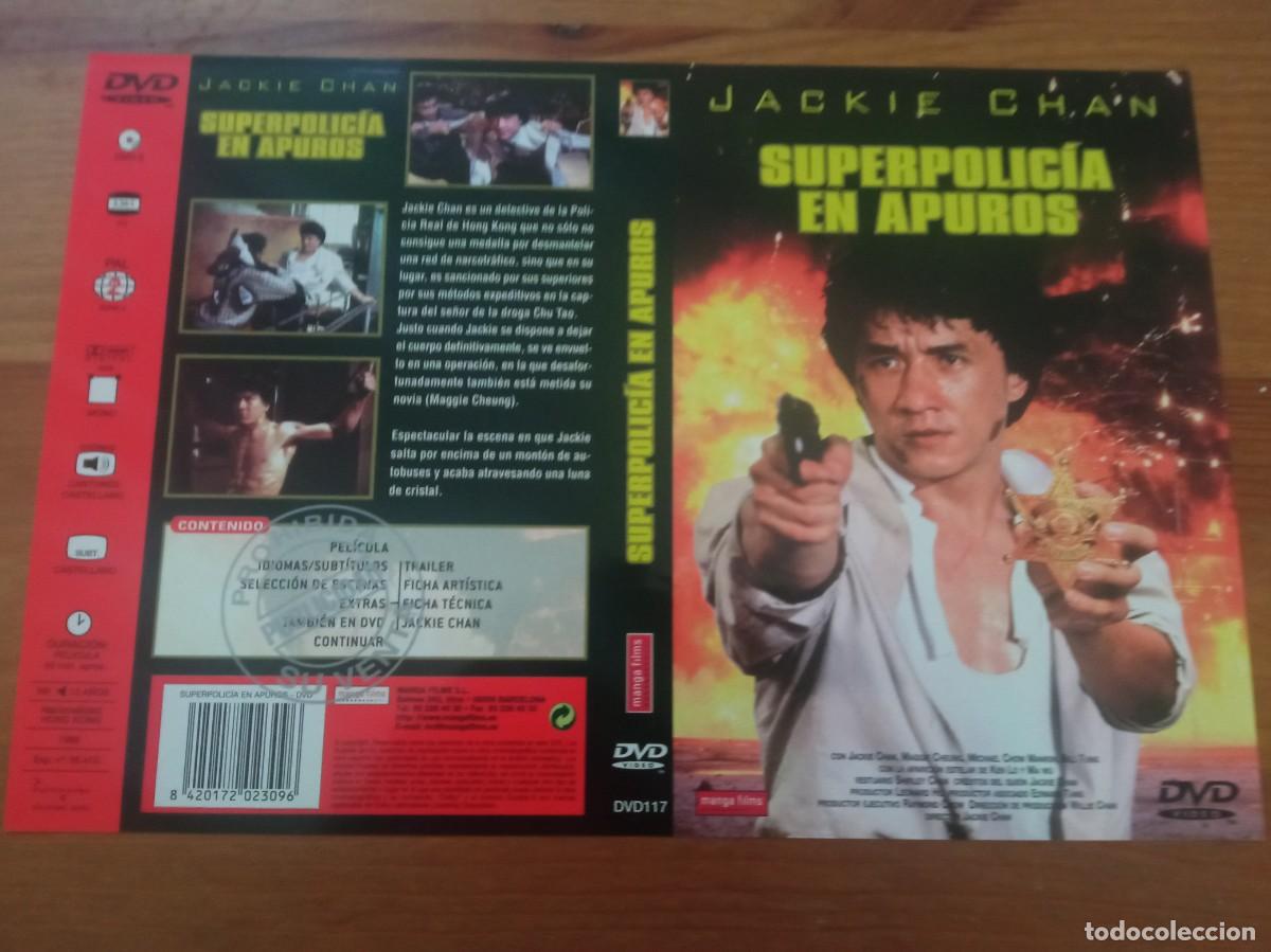 Cine: SUPERPOLICIA EN APUROS (CARATULA DVD ORIGINAL) JACKIE CHANG, KUNG FU (PEDIDO MINIMO 5 EUROS)