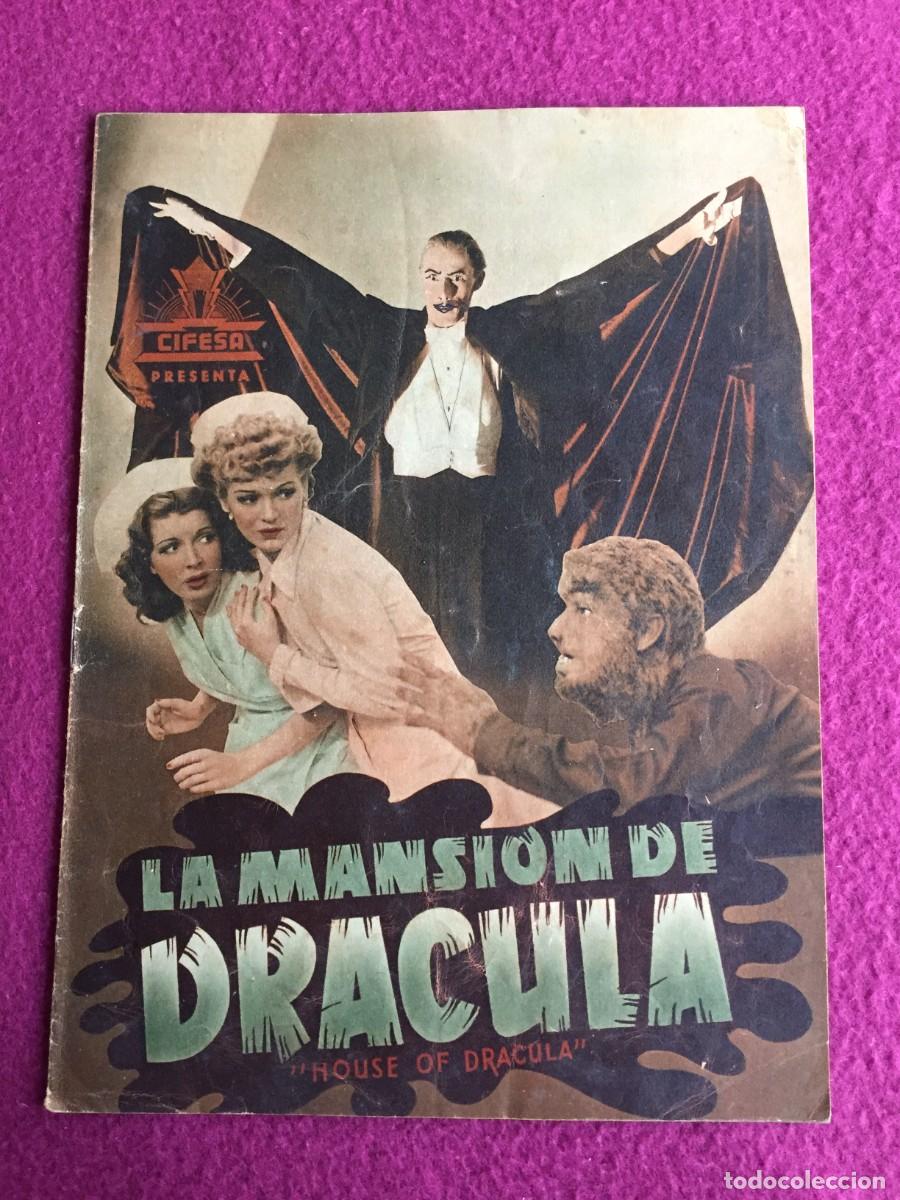 Cine: GU&Iacute;A CIFESA - CINE TERROR - LA MANSI&Oacute;N DE DR&Aacute;CULA. BORIS KARLOFF, JOHN CARRADINE ... ORIGINAL