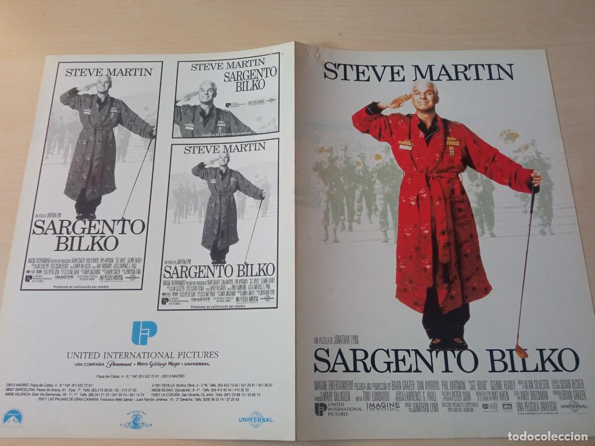 Cinema: SARGENTO BILKO (GUIA ORIGINAL DE CINE DOBLE) STEVE MARTIN (PEDIDO MINIMO 5 EUROS)