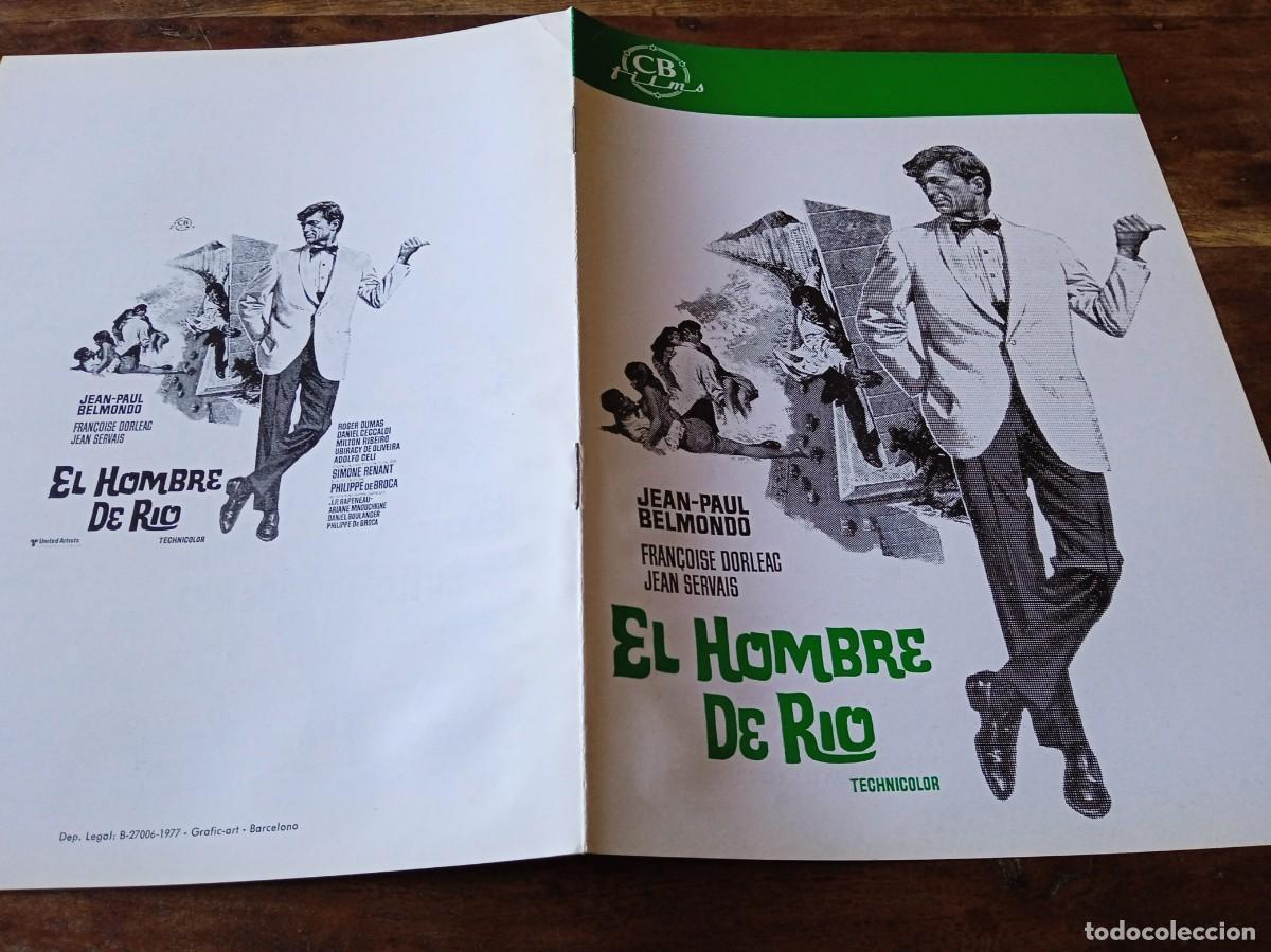 Kino: El hombre de Rio - Jean Paul Belmondo, Francoise Dorleac, Jean Servais - Gu&iacute;a original CB films 1977