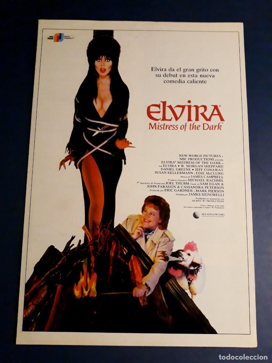 guia doble original película elvira mistress of - Buy Movie pressbooks on  todocoleccion