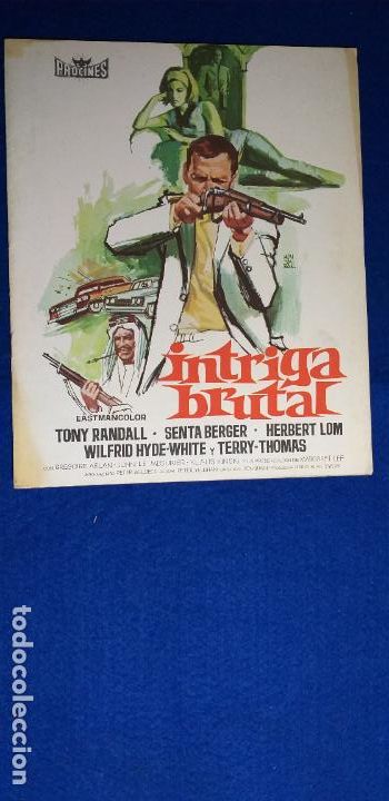 Kino: GUIA. 8 p&aacute;ginas. INTRIGA BRUTAL. Con: TONY RANDALL, SENTA BERGER, KLAUS KINSKI. DIR DON SHARP.