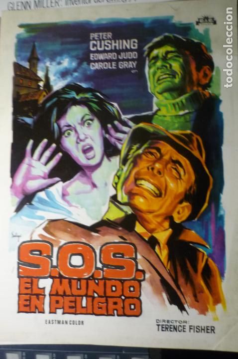 Cine: guia doble s.o.s. el mundo en peligro.-peter cushing