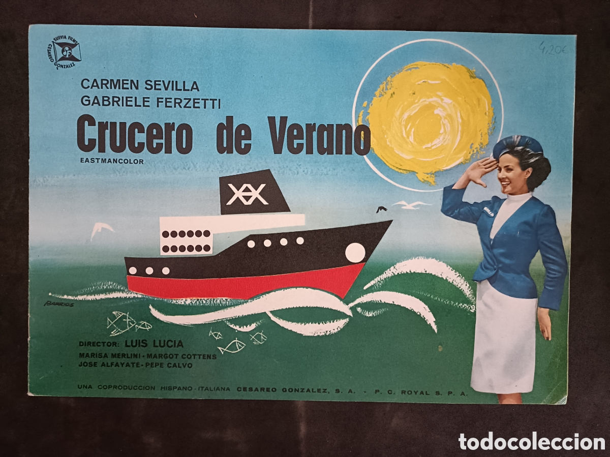 Cine: CRUCERO DE VERANO CARMEN SEVILLA GUIA DE CINE ORIGINAL CA32
