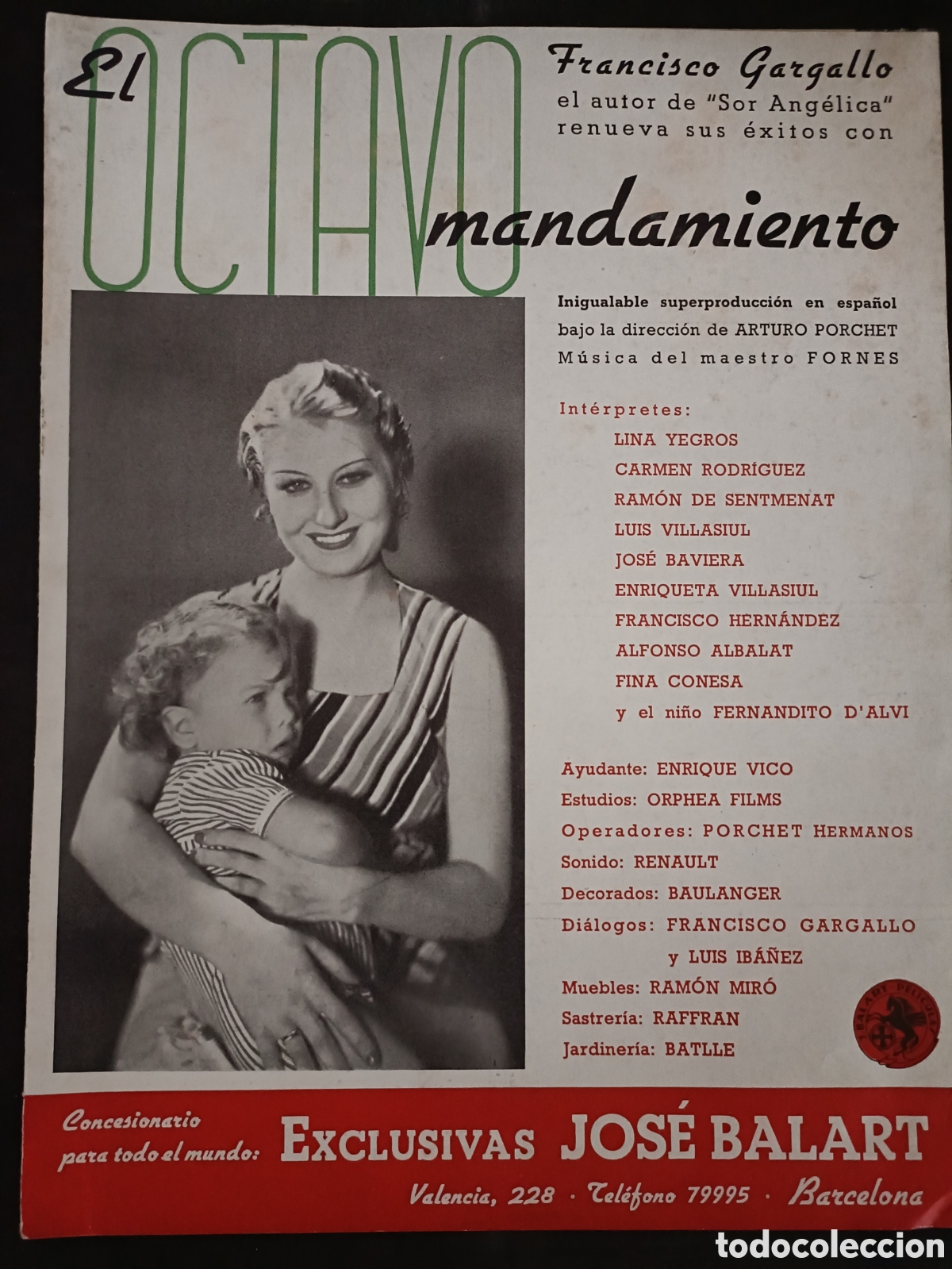 Cinema: EL OCTAVO MANDAMIENTO GUIA DE CINE ORIGINAL CA31