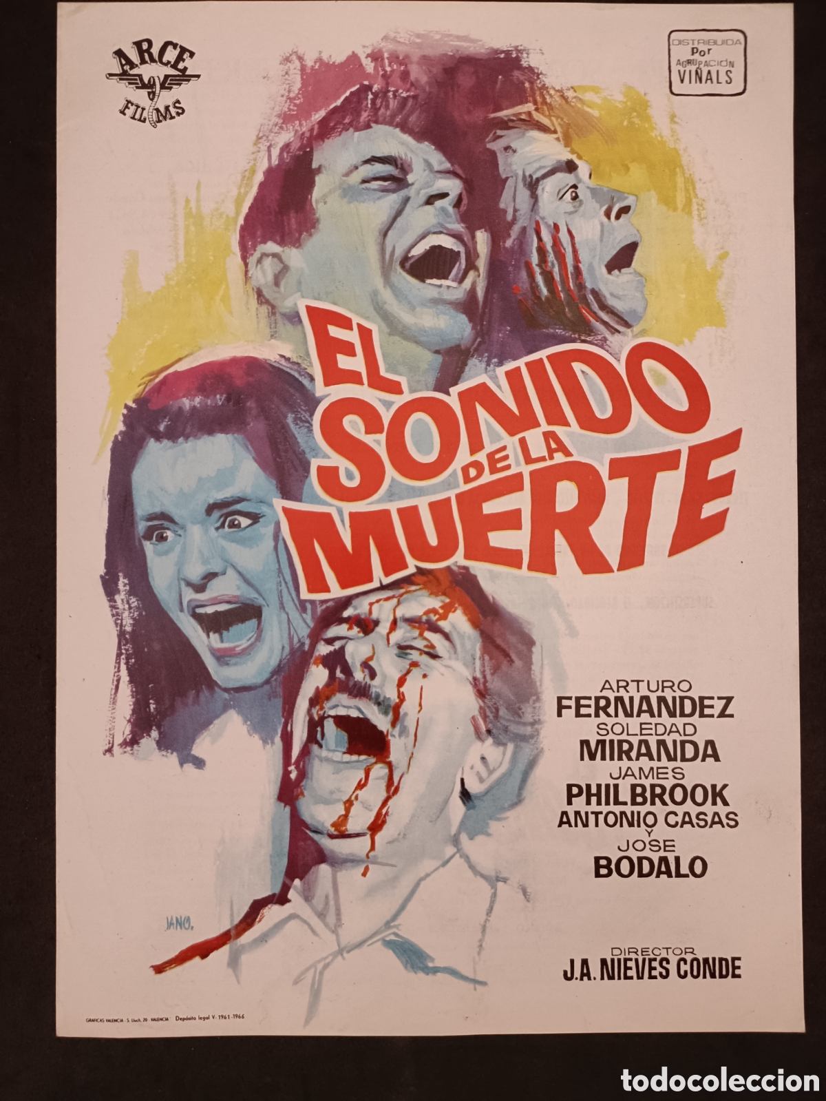 Cinema: EL SONIDO DE LA MUERTE ARTURO FERNANDEZ GUIA DE CINE ORIGINAL CA33