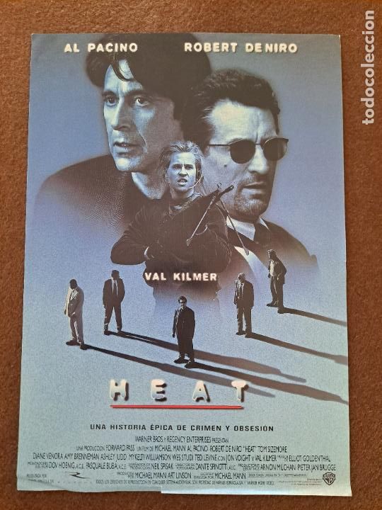 Cinema: HEAT AL PACINO ROBERT DE NIRO VAL KILMER GUIA DE CINE ORIGINAL J3