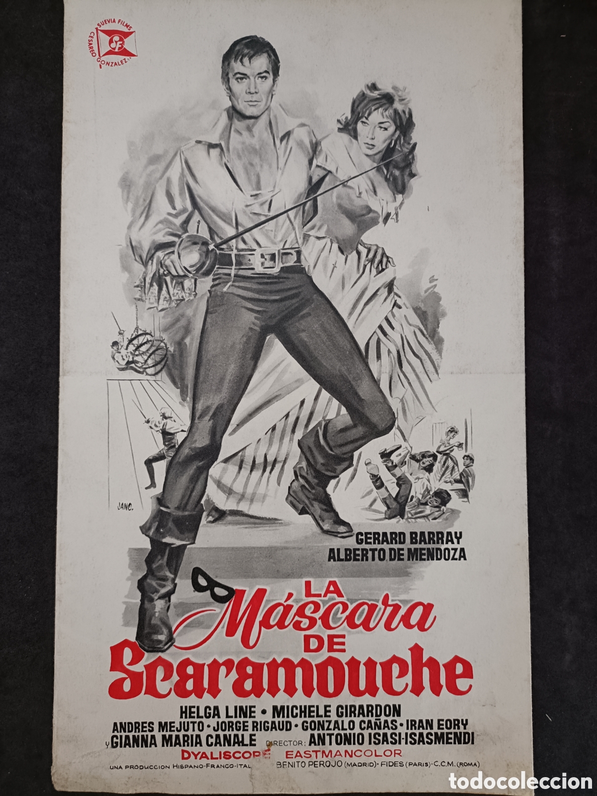 Cinema: LA MASCARA DE SCARAMOUCHE GUIA DE CINE ORIGINAL CA40