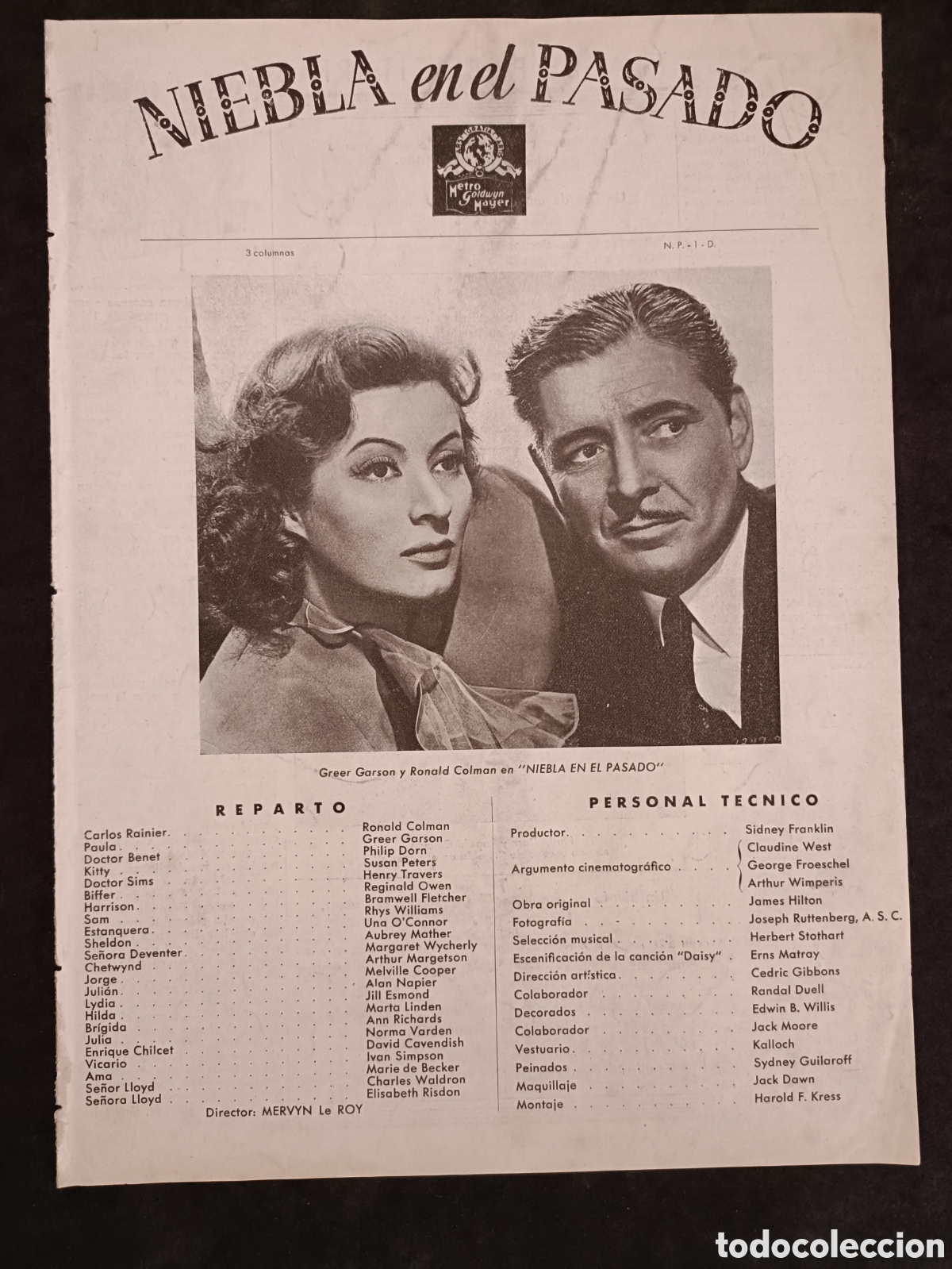 Cinema: NIEBLA EN EL PASADO GUIA DE CINE ORIGINAL CA42
