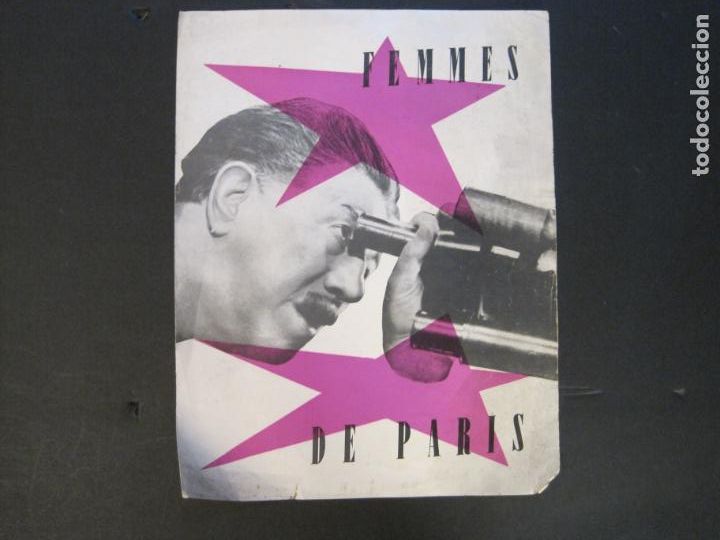 Cine: FEMMES DE PARIS-GUIA PUBLICIDAD CINE ANTIGUA-(V-24.270)