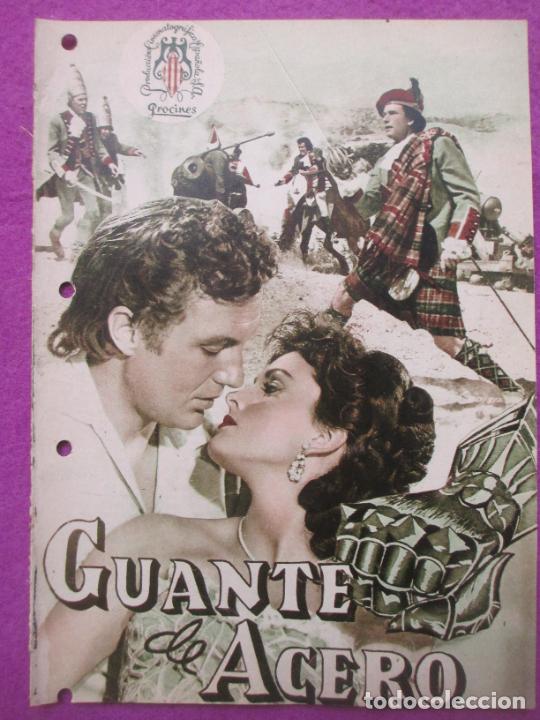 Cine: GUIA PUBLICITARIA CINE GUANTE DE ACERO ROBERT STACK URSULA THIESS CIFESA G1823