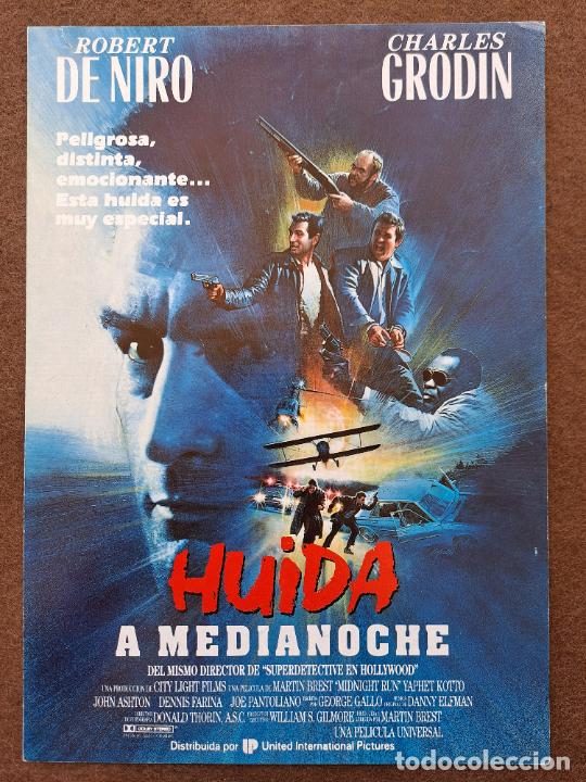 Cine: HUIDA A MEDIA NOCHE ROBERT DE NIRO GUIA DE CINE ORIGINAL J7