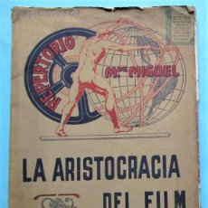 Cine: REPERTORIO M. DE MIGUEL. LA ARISTOCRACIA DEL FILM. BARCELONA - MADRID, 1921.