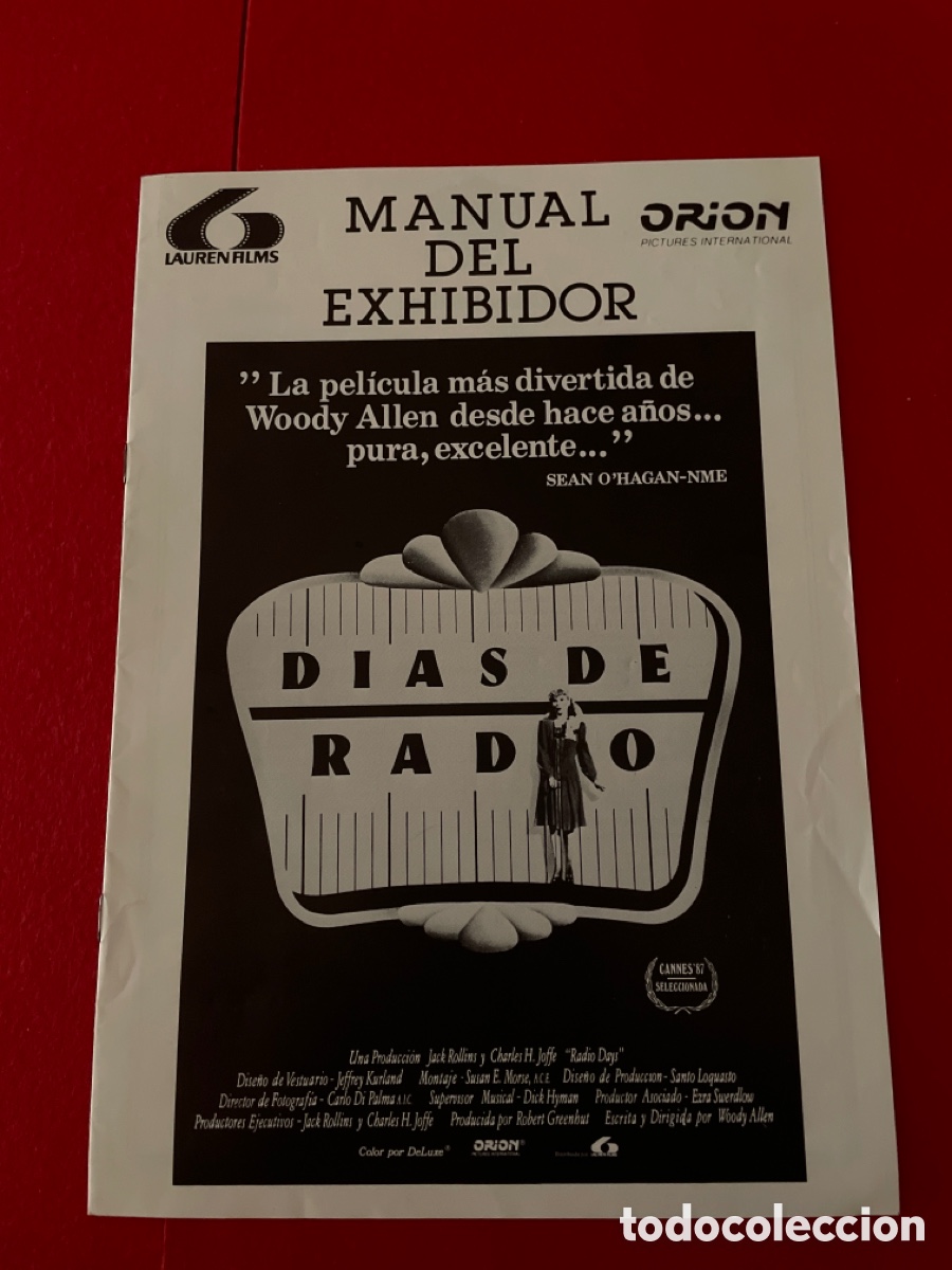 Cinema: D&Iacute;AS DE RADIO GU&Iacute;A ORIGINAL DE CINE SS9
