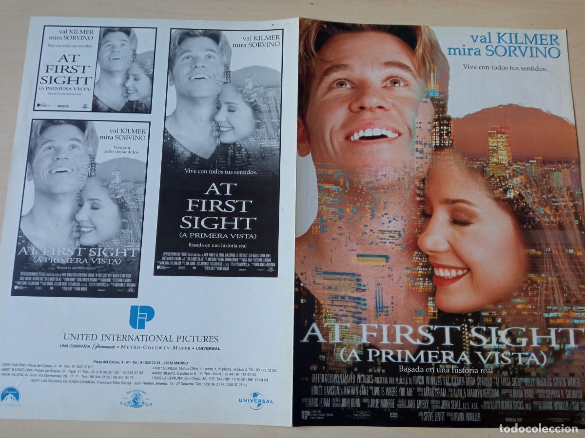 Cinema: AT FIRST SIGHT (GUIA ORIGINAL DE CINE DOBLE) VAL KILMER, MIRA SORVINO (PEDIDO MINIMO 5 E)
