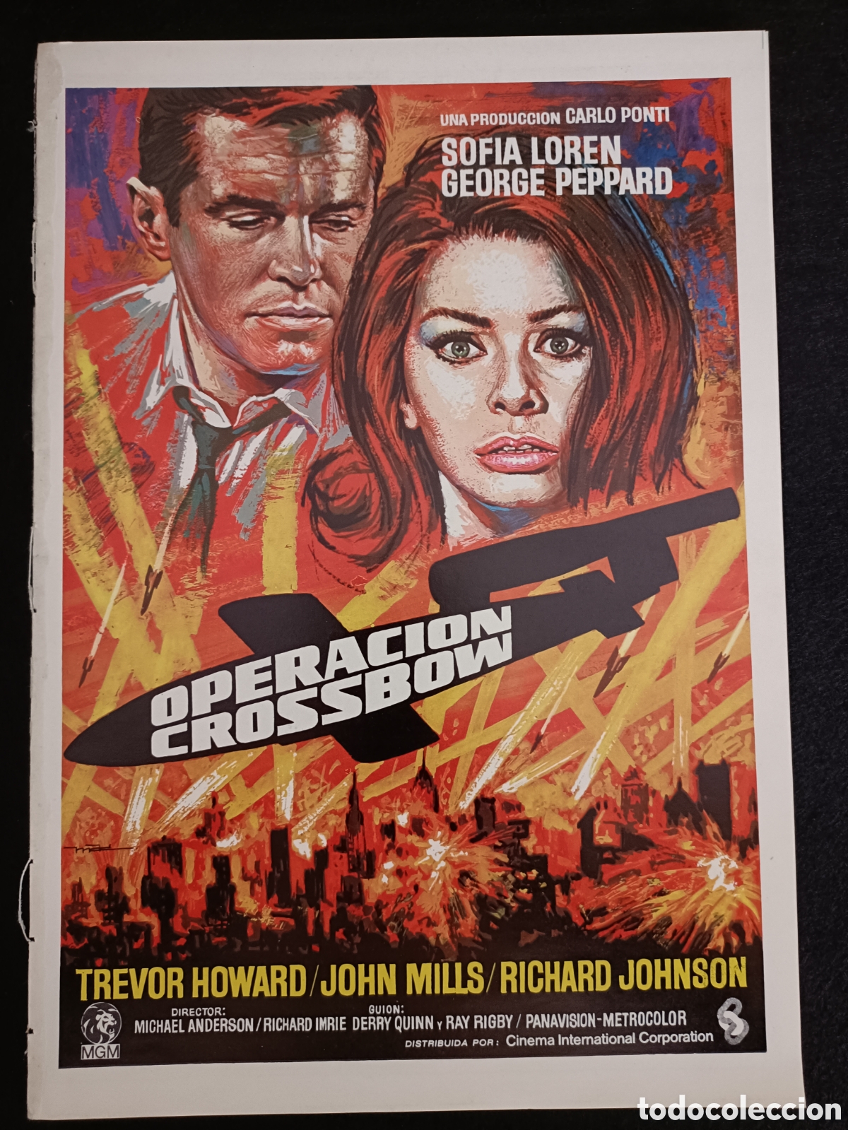Cine: OPERACI&Oacute;N CROSSBOW SOFIA LOREN GUIA DE CINE ORIGINAL CA44