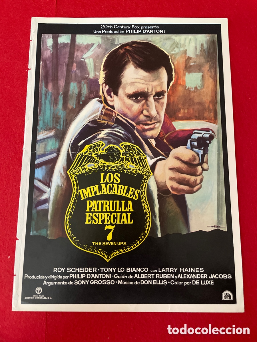 Cine: LOS IMPLACABLES PATRULLA ESPECIAL 7 GU&Iacute;A ORIGINAL DE CINE SS16