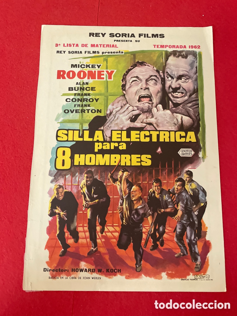 Cinema: SILLA EL&Eacute;CTRICA PARA 8 HOMBRES GU&Iacute;A ORIGINAL DE CINE