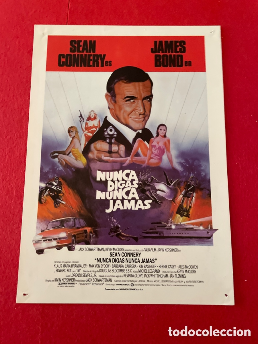 Cin&eacute;ma: NUNCA DIGA NUNCA JAMAS GU&Iacute;A ORIGINAL DE CINE SS19